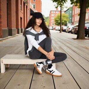 NWT $40 Lou & Grey High Rise Essential Legging Dark Charcoal Grey - Size M